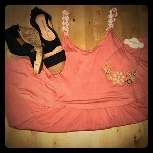 Pink Dress with Daisy Straps